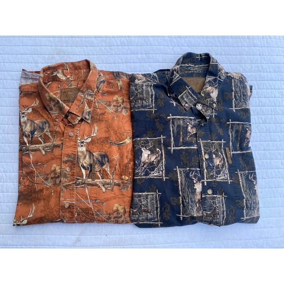 North River Outfitters Deer Shirt Big Buck Bundle Extra Large (2 shirts) - Picture 1 of 7
